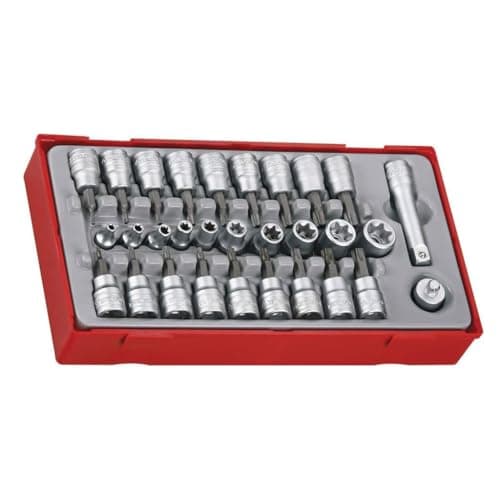 Image of Teng 30pc 3/8in Torx & Socket Bit Set TX TPX TX-E TTTX30 - Tool Control System