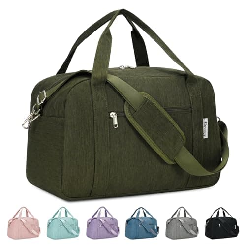 Image of for Easyjet Cabin Bag 45X36X20 Underseat Travel Duffel Bag Holdall Tote with Wet Pocket Carry on Luggage Overnight for Women and Men 25L (Army Green)