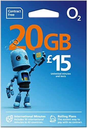 Image of O2/02 - £15/month for 6GB Data, 250 minutes, 250 texts. Big Bundle Tariff. Superfast 4G Internet Pay As You Go Prepay Multi SIM - Includes NANO/MICRO/STANDARD Simcard Sim Card for all Mobile Phones.
