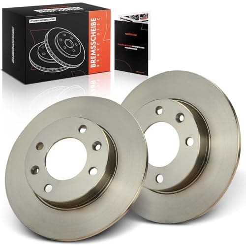 Image of Frankberg Brake Disc Set incl. 2x Discs Rear Solid Ø247mm Compatible with 307 Break 3E 307 CC 3B Xsara Picasso N68 C2 JM C4 Coupe LA Replace# 4246W9, 4246X8