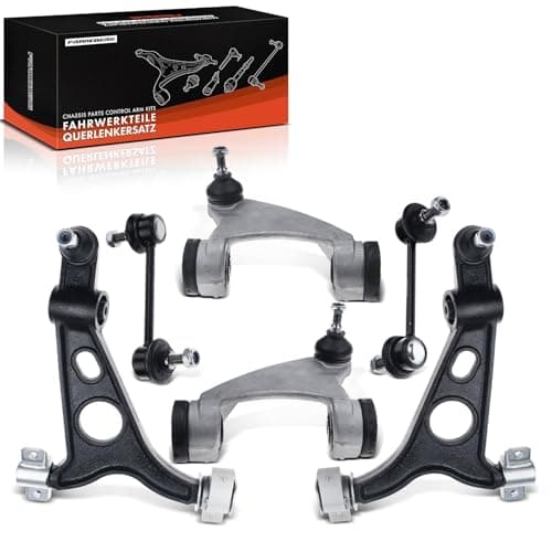 Image of Frankberg 4x Wishbone Arm + 2x Ball Joint Front Left Right Compatible with 147 937 1.6L-3.2L 2001-2010 156 932 1.6L-3.2L 1997-2005 GT 937 1.8L 2.0L 2003-2010 Replace# 60652465