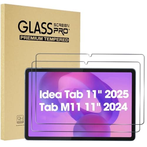 Image of ProCase 2 Pack Screen Protector for Lenovo Idea Tab 11" 2025/Tab M11/Tab K11 LTE 11" 2024 TB330/TB336, Tempered Glass Film Guard for Lenovo 11" Idea Tab 2025/Tab M11/Tab K11 LTE 2024 Release