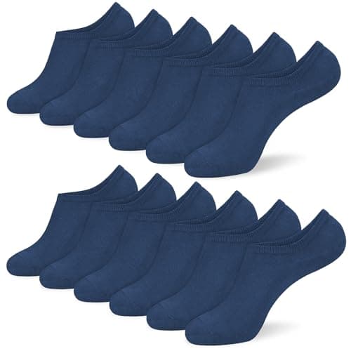 Image of srclo Womens and Mens 6 Pairs Bamboo Trainer Socks, No Show Socks Low Cut Invisible Non Slip Liner Socks Multipack Casual Footies for Sneaker Loafers and Boat Shoes