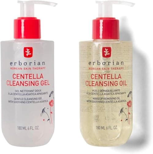 Image of Erborian - Centella cleansing Duo Gel & Oil - Centella asiatica facial cleansing oil 180 ml - All skin types - Korean cosmetics
