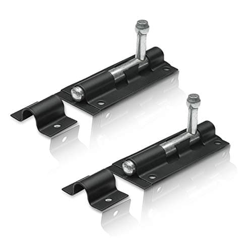Image of XFORT® 2 Pack Heavy Duty Tower Bolt Black 100mm (4"), Door Lock Bolt, Strong Black Coated Door Barrel Bolt, Durable Slide Bolt for Increasing Security on Garden Gates & Shed Doors.