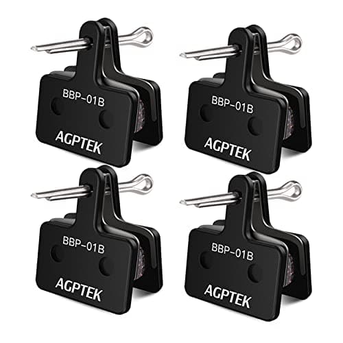 Image of AGPTEK Bike Brake Pads 4 Pairs Disc Brake Pads for Bicycle, Compatible with Shimano B01S M515 M525 C501 C601 M415 M416 M485