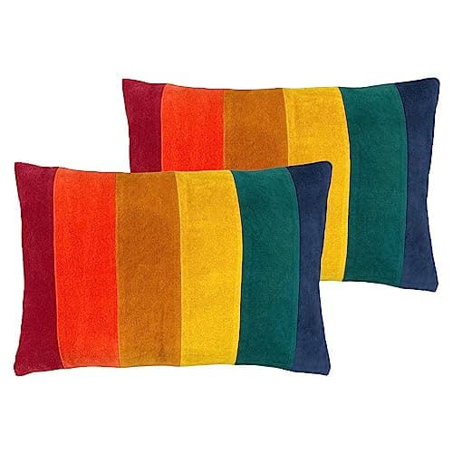 Image of furn. little Rainbow Polyester Filled Cushions Twin Pack