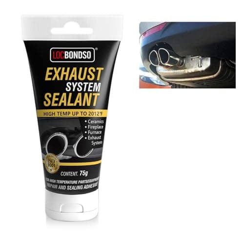 Image of LOCBONDSO Exhaust Repair Kit 1100°C for Car/Motorcycle - Exhaust Sealant Sealing Tape Assembly Paste, Gray Odorless Sealing Paste, Waterproof and Heat-Resistant, Exhaust Repair Paste (75.0, Grams)