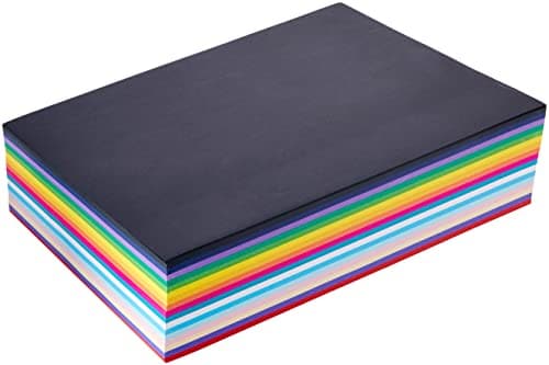 Image of scola Vivid Lightweight Card Stack, 500 Sheets, 125 gsm, A4, 17 Assorted Colours, Crafting, Children Art Activities and Scrapbooking, Ideal for Hobbyists and Professional Crafters, Adults and Kids