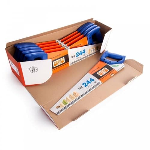 Image of 10 X BAHCO Hand Saws 22"/550mm 244 Hardpoint 7TPI Universal Wood/Timber Cutting