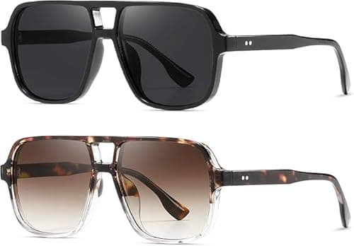 Image of kimorn Sunglasses Womens Men Trendy Retro Sun Glasses Oversize Square Frame Shades K1650 (Black+Tortoiseshell)
