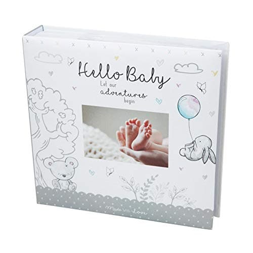 Image of Baby First Photo Album 4x6'' 200 Photos Memo Keepsake Memories Newborn Birthday Christening White Photo Book