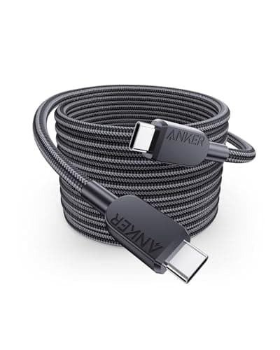 Image of Anker 240W USB-C to USB-C Cable, 10 ft/3m Double Braided Nylon Type C Charging Cable, for MacBook Pro, iPhone 17/16/15, iPad Pro, Samsung Galaxy,and More (Charger Not Included)