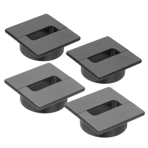 Image of PATIKIL 2.4 Inch Desk Grommet, 4Pcs Cable Grommet Wire Management Cable Hole Cover Cord Organizer for Office Home Table Countertop, Black Gray
