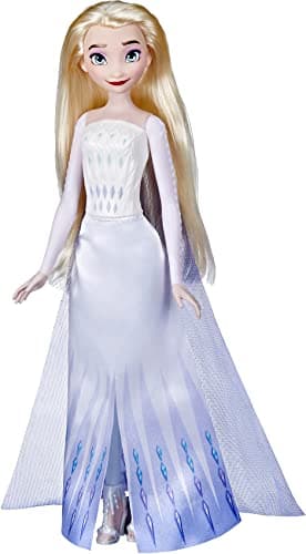 Image of Disney Frozen Hasbro 2 Queen Elsa Shimmer Fashion Doll, Toy for Children 3 Years Old and Up, Multicolor, One Size, (F3523)