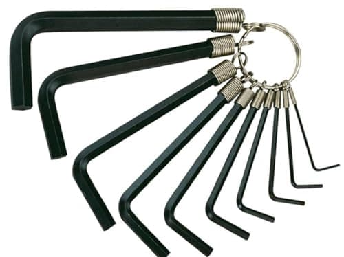 Image of Teng 1424 1/ 16-3/ 8-inch Hex Key 10 on Ring Imperial Set