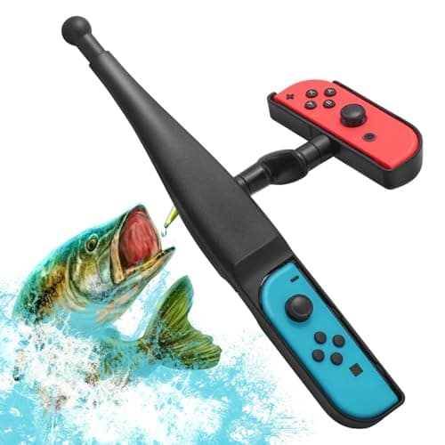 Image of Fishing Rod for Nintendo Switch - Game Accessories Compatible With Legendary Fishing Standard Edition and Bass Pro Shops: The Strike Championship Edition