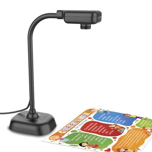 Image of Visualiser for Teachers and Classroom, Gawervan USB Document Camera/Webcam Built-in Mic— Mac OS, Windows, Chromebook Compatible for Live Demo, Web Conferencing, Distance Learning, Remote Teaching