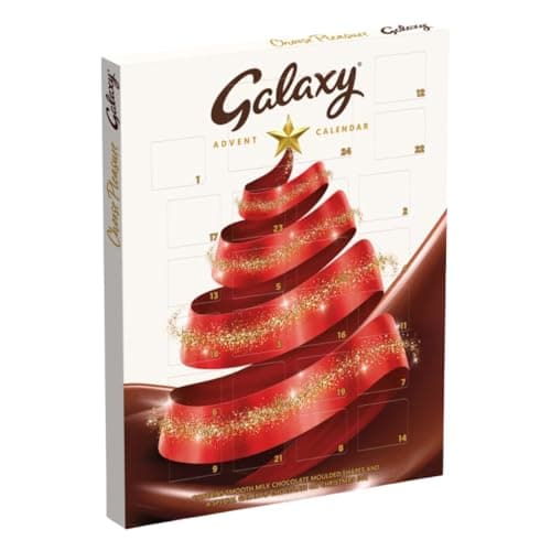 Image of Galaxy Smooth Milk Chocolate Christmas Advent Calendar, 110g (Pack of 1)