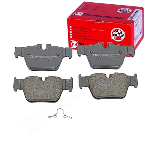Image of ZIMMERMANN 26212.155.1 Rear Brake Pad Set with Spring Photo Equivalent to Box Contents Compatible with BMW 1 Hatchback F40