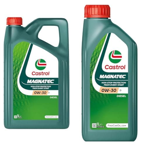 Image of Castrol MAGNATEC 0W-30 D Engine Oil 5L + Castrol MAGNATEC 0W-30 D Engine Oil 1L