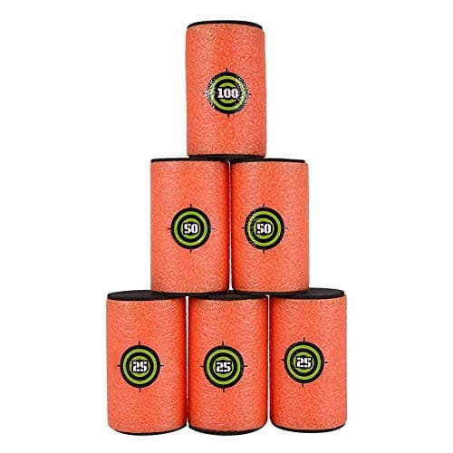 Image of TOPWAYS® 6pcs EVA Soft Foam Dart Bullet Target for Nerf N-strike Toy Gun Elite Series Blasters (Big, 10.5cm)