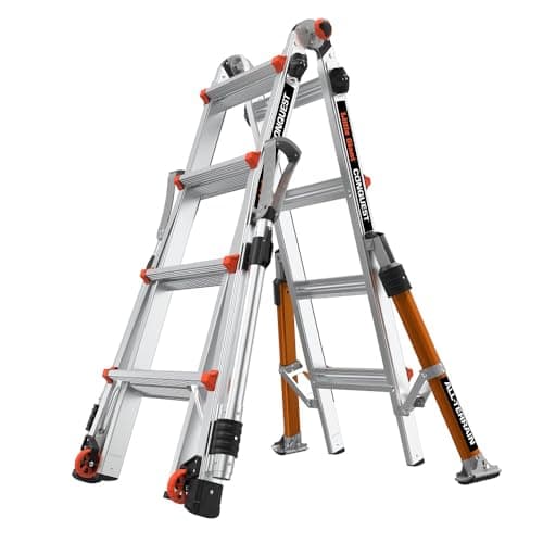 Image of Little Giant Conquest Pro Ladder with All Terrain - 4 Steps 16337 Pro M17