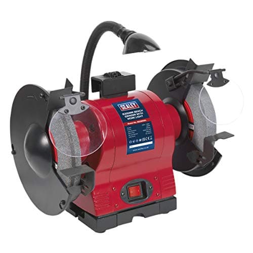 Image of Sealey Bg200Wl Bench Grinder 200Mm with Work Light 550W/230V