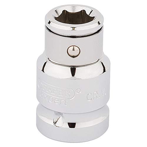 Image of Draper 16811 1/2-Inch Square Drive Bit Holding 10 mm Socket , Blue