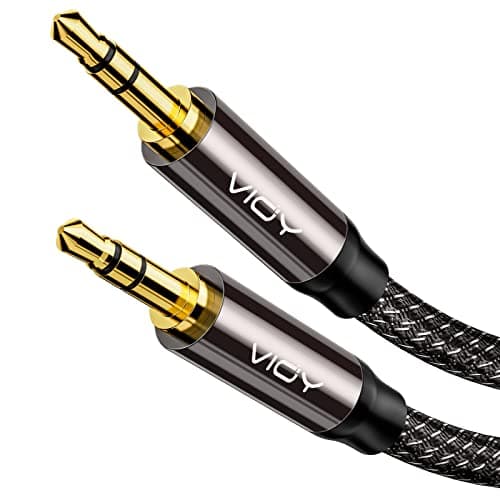 Image of VIOY Aux Cable 2M, [Copper Shell, Hi-Fi Sound] 3.5mm Male to Male Headphone Braided Auxiliary Cord Compatible with Headphone, Smartphone, Home/Car Stereo, Speaker, Echo & More…