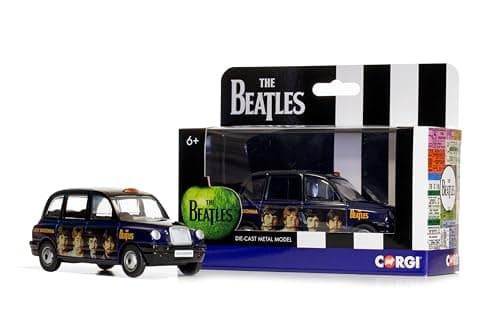 Image of Corgi Diecast Model Cars - CC85932 The Beatles London Taxi 'Lady Madonna' - Men & Women Souvenir Gifts from UK - Small Die Cast Toy Car Models for Boys, Gift for Motor Enthusiasts