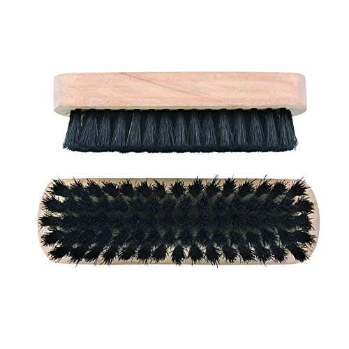 Image of Elliott Wooden Handle Shoe and Boot Brush - Restore Clean and Polish 2 Pack