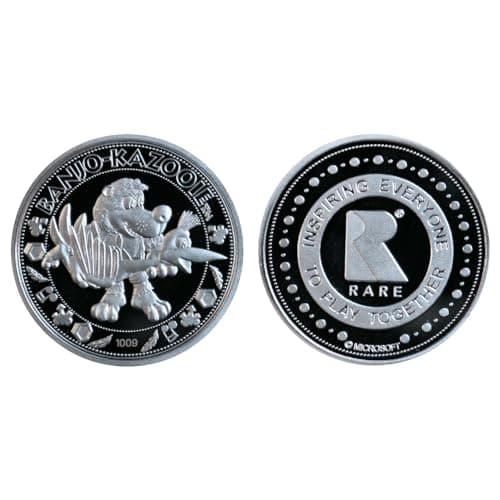 Image of Banjo-Kazooie Limited Edition Collectible Coin – Officially Licensed, Individually Numbered, Double Sided Embossed Design, 38mm, 9,995 Worldwide