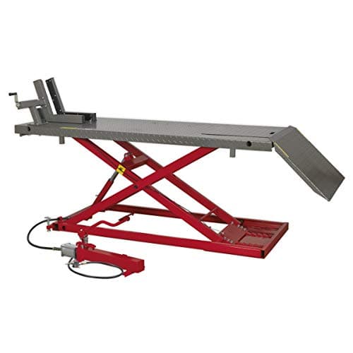 Image of Sealey Mc680A Motorcycle Lift 680Kg Capacity Heavy-Duty Air/Hydraulic