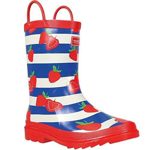 Image of Regatta Kids Minnow Printed Wellies - Strawberry - 4 UK