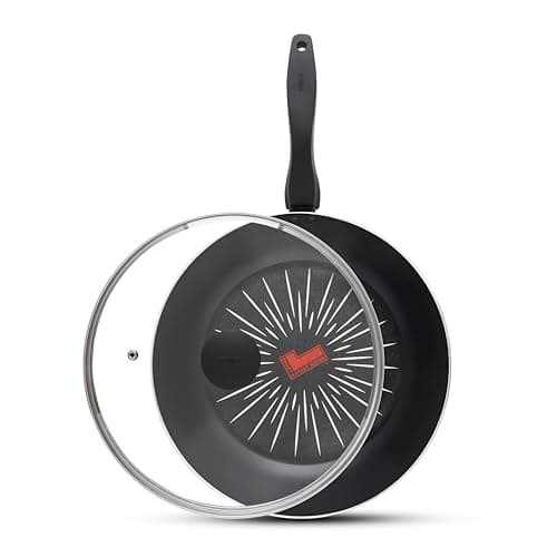 Image of Tower SmartStart Forged 28cm Aluminium Multi-Pan & Lid with Easy Clean Aeroglide Non-Stick, 8X Stronger, Induction Compatible, Oven Safe, Long Lasting, PFOA Free, T800308