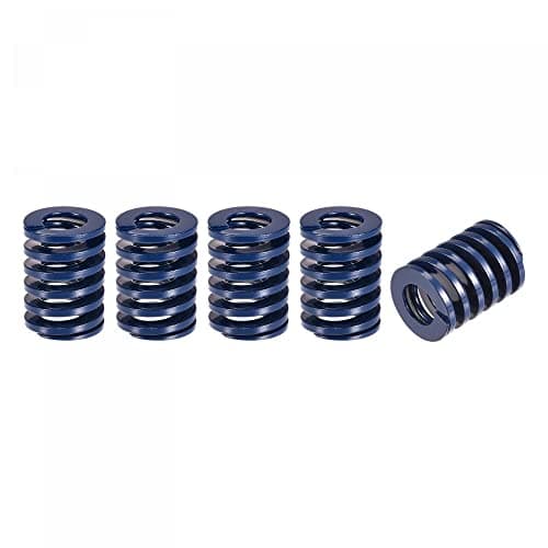 Image of sourcing map 3D Printer Die Spring, 5pcs 20mm OD 25mm Long Spiral Stamping Light Load Compression Mould Die Springs for 3D Printer Electric Part, Blue