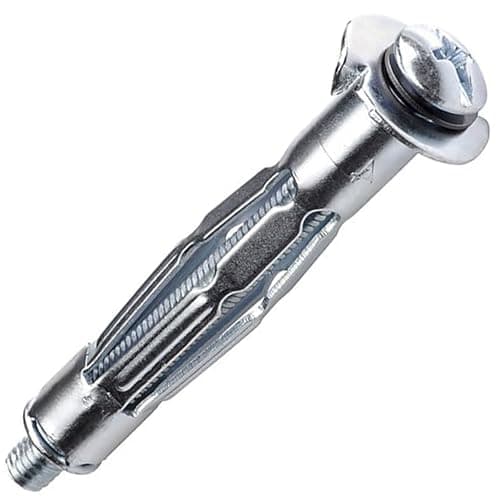 Image of M6 x 36mm (6x12) Plasterboard Cavity Wall Fixings Anchor Heavy Duty (Pack of: 2) Plugs Molly Cavity Metal Screw DIYUK