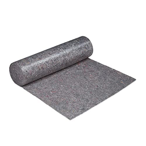 Image of Relaxdays Decorating Protection Fleece Roll, 1 m x 50 m = 50m², Non-Slip, Water-Resistant, 220g/m², Painting, in Grey