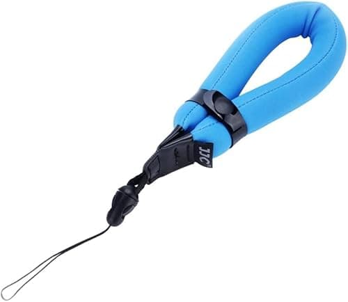 Image of JJC Floating Wrist Strap for Olumpus TG-7 TG-6 TG-5 TG-4, Gopro Hero 9 Hero 8, Fujifilm FinePix XP140, XP120, Nikon W300 W100 & Other Underwater Cameras - Blue