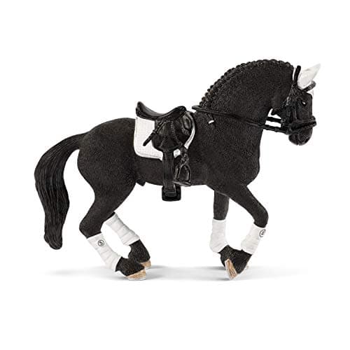 Image of SCHLEICH 42457 Horse Club Frisian Stallion Riding Tournament,Black