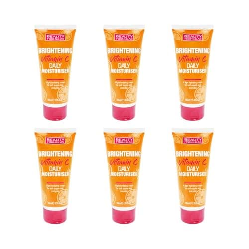 Image of Beauty Formulas Brightening Vitamin C Daily Moisturiser, 100ml, Pack of 6