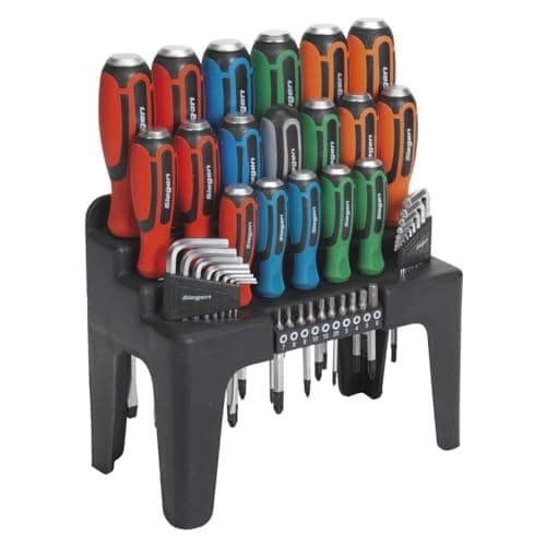 Image of Siegen by Sealey - Hammer-Thru 44pc Screwdriver Set - Slotted Phillips Pozi TRX