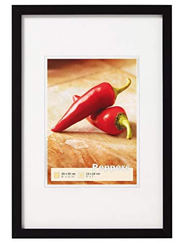 Image of walther design Picture Frame Black 24 x 30 cm Peppers Wooden Frame BP430B