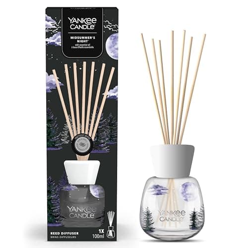 Image of Yankee Candle Signature Reed Diffuser | Midsummer's Night | 100ml | up to 10 Weeks of Fragrance | Perfect Gifts for Women