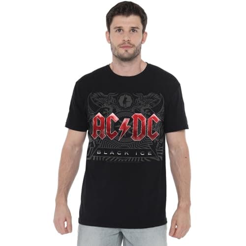 Image of ACDC Black Ice Unisex T Shirt, Black, XX-Large