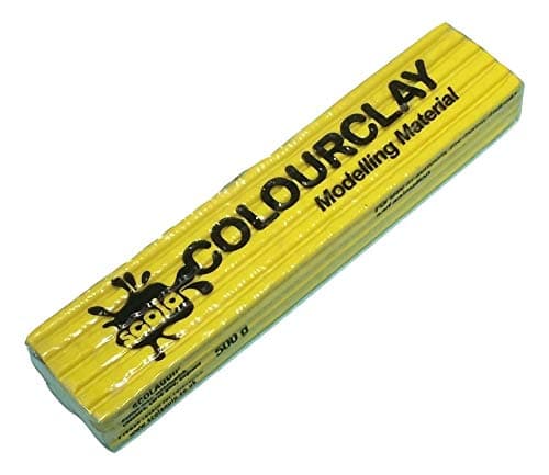 Image of SCOLAQUIP Scola Colour Clay 500g Re-Usable Non Hardening Animation/Modelling Clay - (08 Yellow) - More Colours (Click)