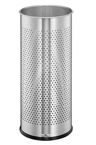 Image of Durable 28.5 Litre Stainless Steel Round Umbrella Stand - Silver