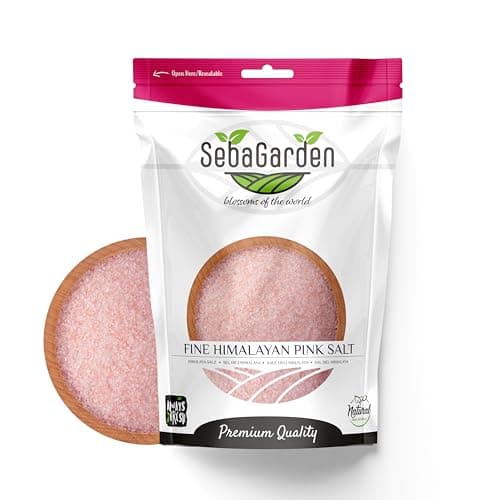 Image of Seba Garden 100% Pure Himalayan Pink Salt – Extra Fine, 1kg Resealable Doypack | Natural & Unrefined, Rich in Minerals | Perfect for Cooking, Grinders & Bath Soaks (1 kg, Fine)