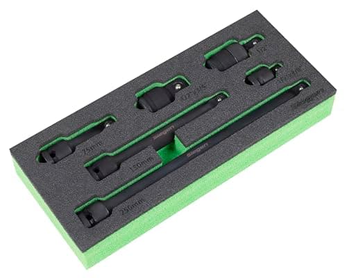 Image of Siegen by Sealey Impact Adaptor & Extension Bar Set 1/2" Sq Drive 6pc - S01323